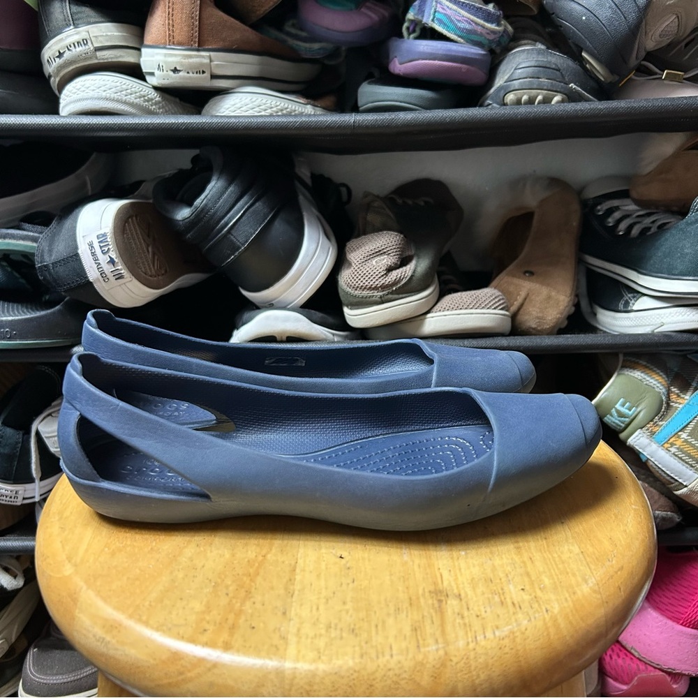 Crocs Sienna blue flats